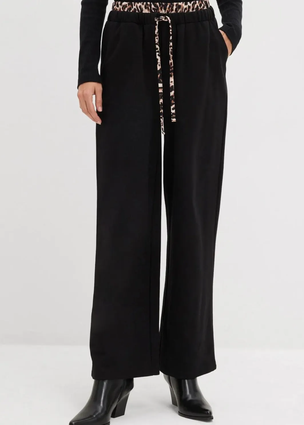Clearance Weite Sweathose mit Kontrastbund Damen Bekleidung·Blusen & Tuniken|Bekleidung·Kleider