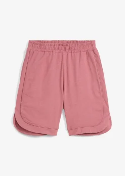 Damen bonprix Hosen|Shorts|Weite Sweat-Shorts aus Baumwoll-Mix