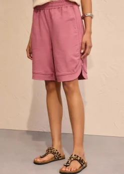 Damen bonprix Hosen|Shorts|Weite Sweat-Shorts aus Baumwoll-Mix