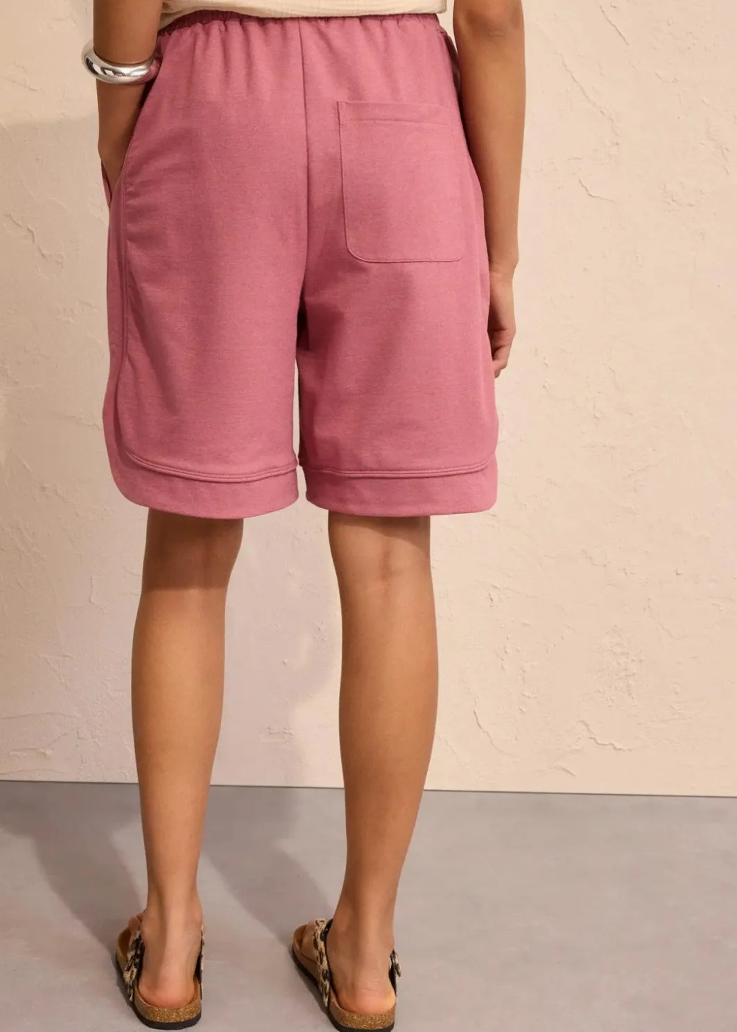 Damen bonprix Hosen|Shorts|Weite Sweat-Shorts aus Baumwoll-Mix