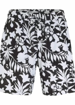 Damen bonprix Bekleidung·Outdoorbekleidung|Bekleidung·Kleider|Weite Viskose Shorts mit High-Waist-Bequembund