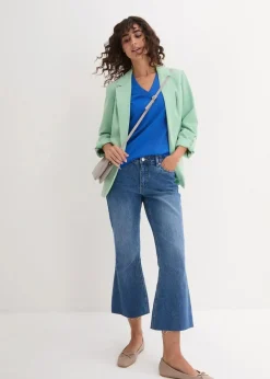 Discount Weites Long-Shirt mit V-Ausschnitt, Kurzarm (5er Pack) Damen Bekleidung·Röcke|Basics