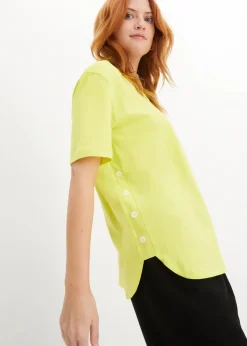 Damen bonprix Shirts & Tops|Weites T-Shirt aus Bio-Baumwolle