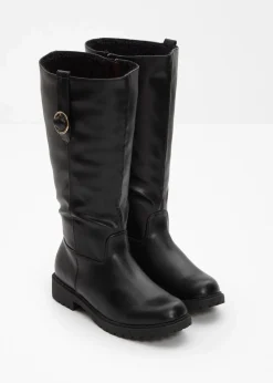 Damen bonprix Gefütterte Winterschuhe|Stiefel|Weitschaftstiefel