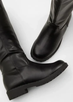 Damen bonprix Gefütterte Winterschuhe|Stiefel|Weitschaftstiefel