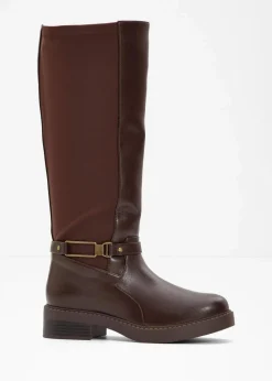 Damen bonprix Stiefel|Schuhe & Accessoires In Spezialgrößen·Elastischer Schaft|Weitschaftstiefel