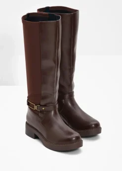 Damen bonprix Stiefel|Schuhe & Accessoires In Spezialgrößen·Elastischer Schaft|Weitschaftstiefel