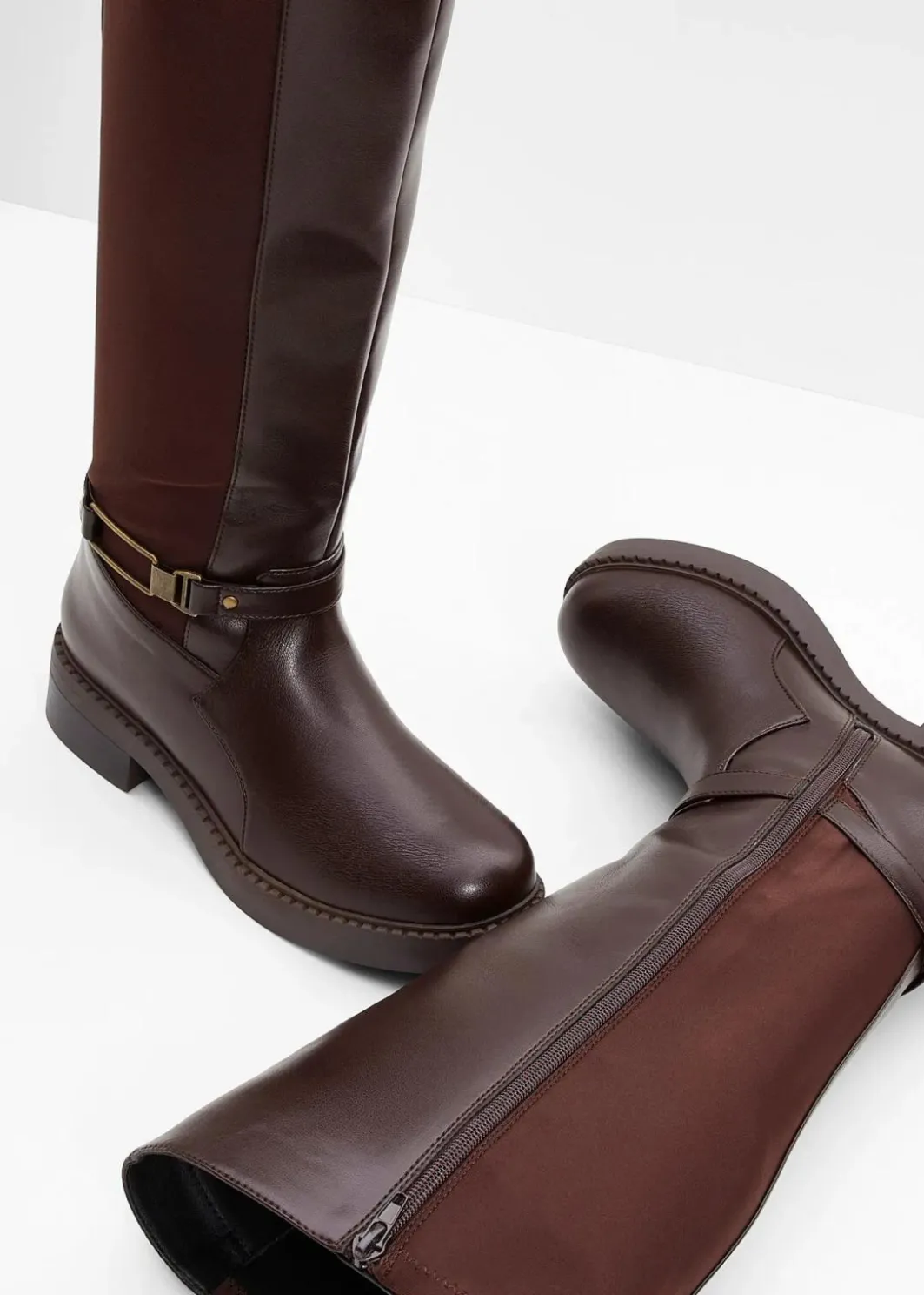 Damen bonprix Stiefel|Schuhe & Accessoires In Spezialgrößen·Elastischer Schaft|Weitschaftstiefel