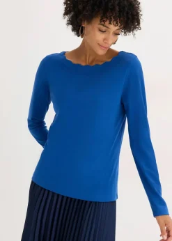 Best Wellenkanten Shirt aus Punto di Roma Damen Shirts & Tops