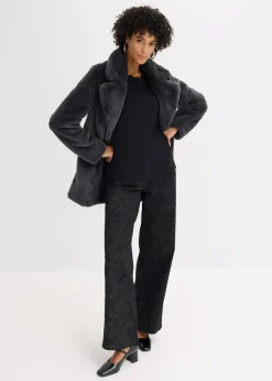 Discount Wellenkanten Shirt aus Punto di Roma Damen Shirts & Tops