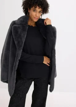 Discount Wellenkanten Shirt aus Punto di Roma Damen Shirts & Tops