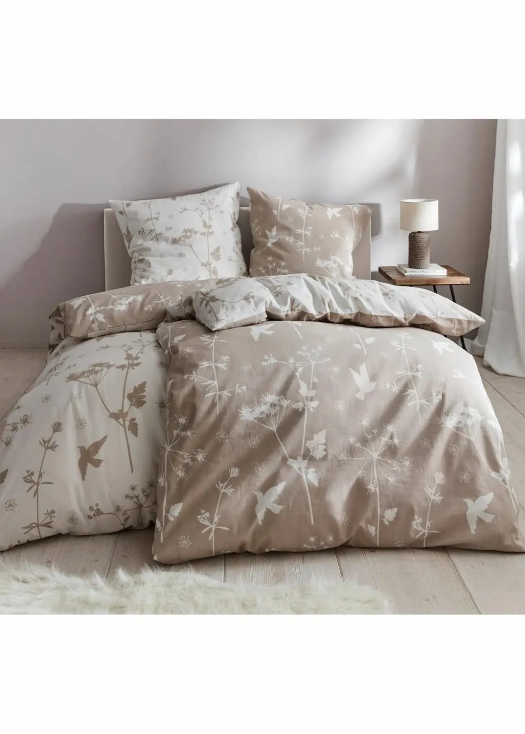 Wendebettwäsche mit floralem Design Bettwäsche