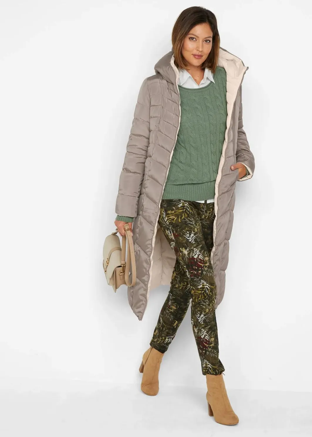 Discount Wende-Steppmantel Damen Bekleidung·Hosen|Jacken & Mäntel