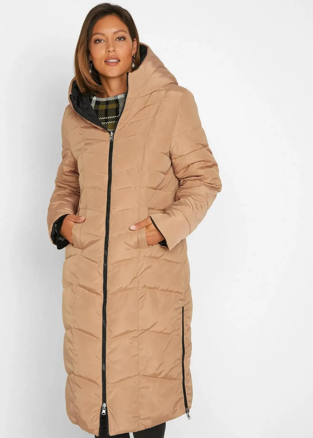 Damen bonprix Jacken & Mäntel|Bekleidung·Hosen|Wende-Steppmantel