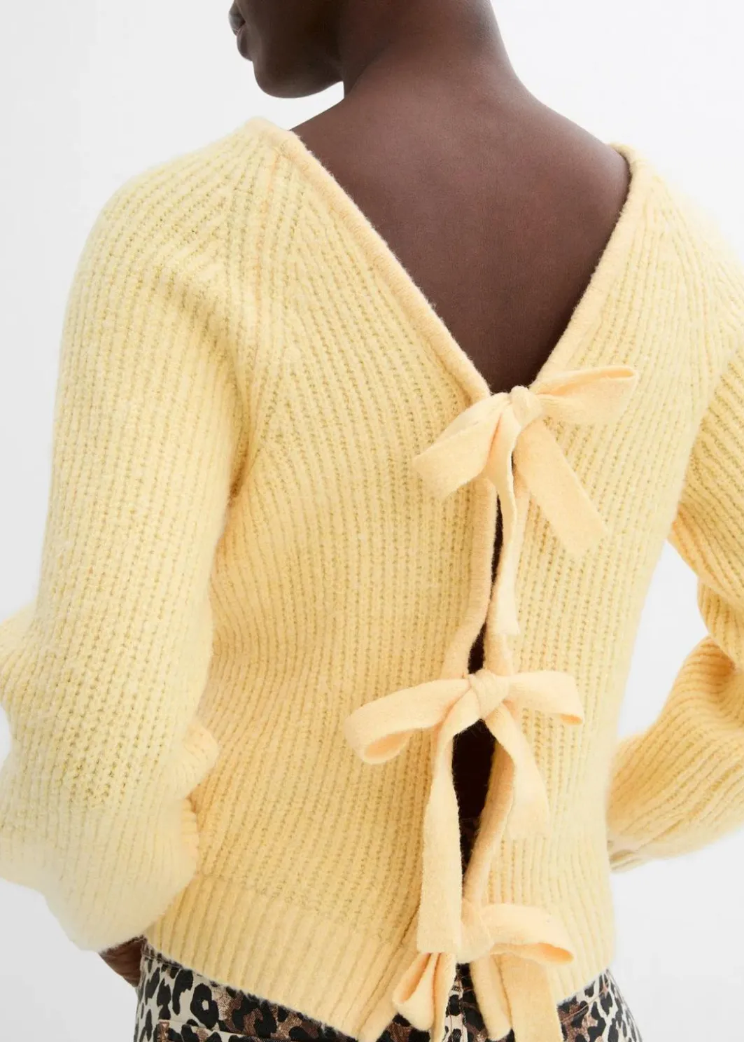 Damen bonprix Bekleidung·Umstandsmode|Strickmode|Wendestrickjacke mit Schleifen