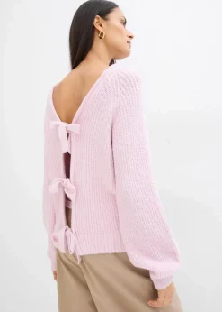 Damen bonprix Bekleidung·Umstandsmode|Strickmode|Wendestrickjacke mit Schleifen