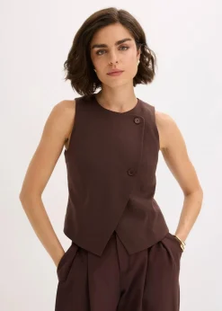 Best Weste aus fließendem Viskose-Mix Damen Bekleidung·Hosen|Jacken & Mäntel