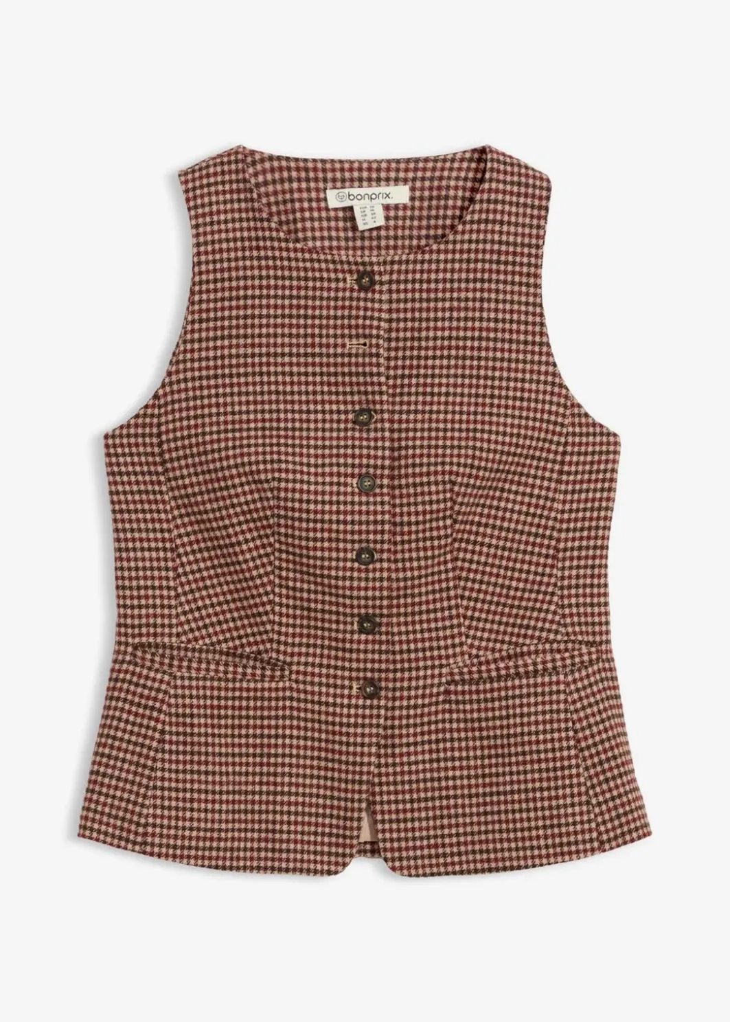 Damen bonprix Bekleidung·Hosen|Jacken & Mäntel|Weste mit Wollanteil