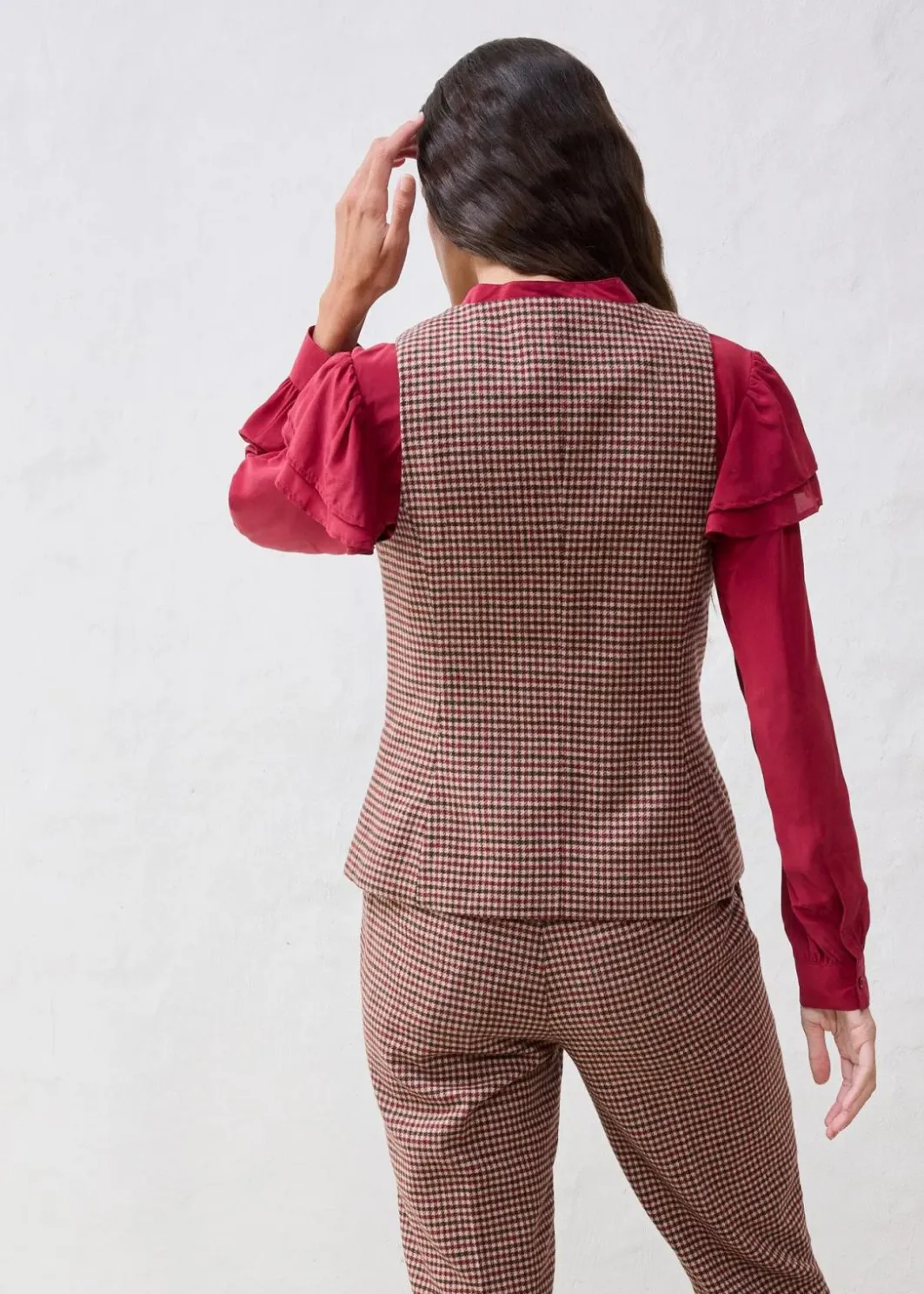 Damen bonprix Bekleidung·Hosen|Jacken & Mäntel|Weste mit Wollanteil