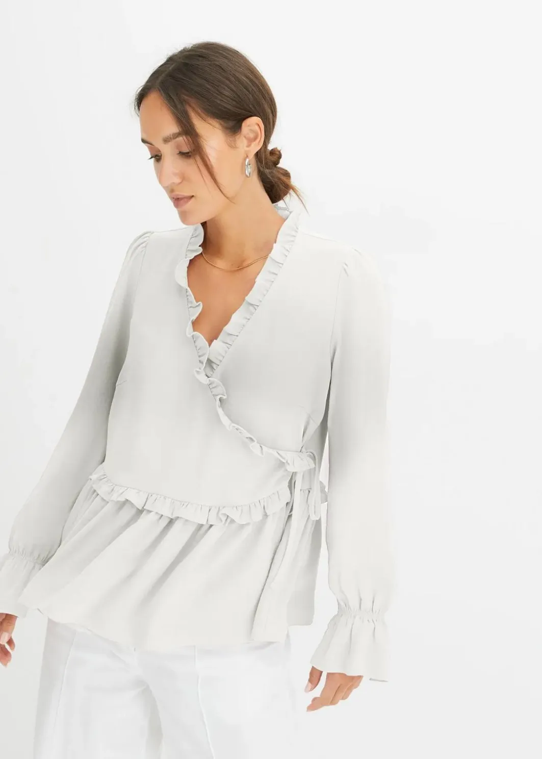 Sale Wickelbluse Damen Bekleidung·Jacken & Mäntel|Blusen & Tuniken