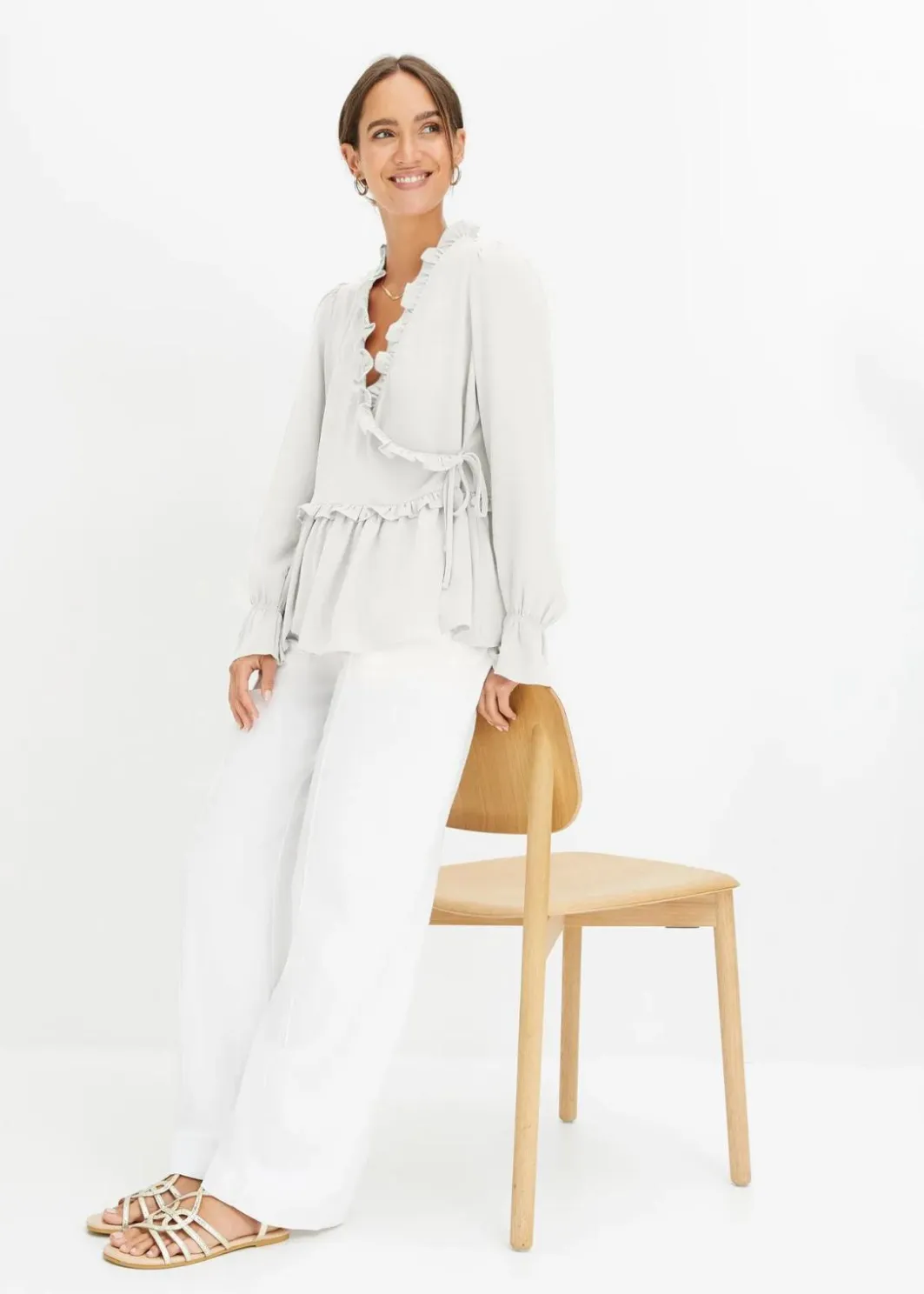 Sale Wickelbluse Damen Bekleidung·Jacken & Mäntel|Blusen & Tuniken