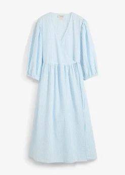 Damen bonprix Bekleidung·Pullover & Strickjacken|Kleider|Wickelkleid aus Strukturmaterial