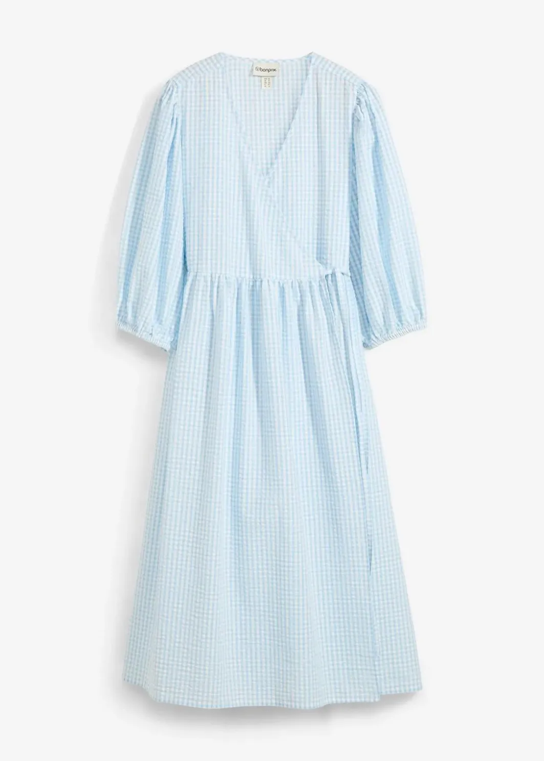 Damen bonprix Bekleidung·Pullover & Strickjacken|Kleider|Wickelkleid aus Strukturmaterial