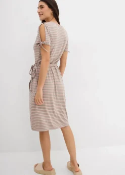 Online Wickelkleid aus fließendem Viskose-Elasthan-Mix Damen Bekleidung·Pullover & Strickjacken|Kleider