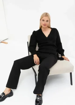 Damen bonprix Bekleidung·Umstandsmode|Pullover & Strickjacken|Wickelpullover