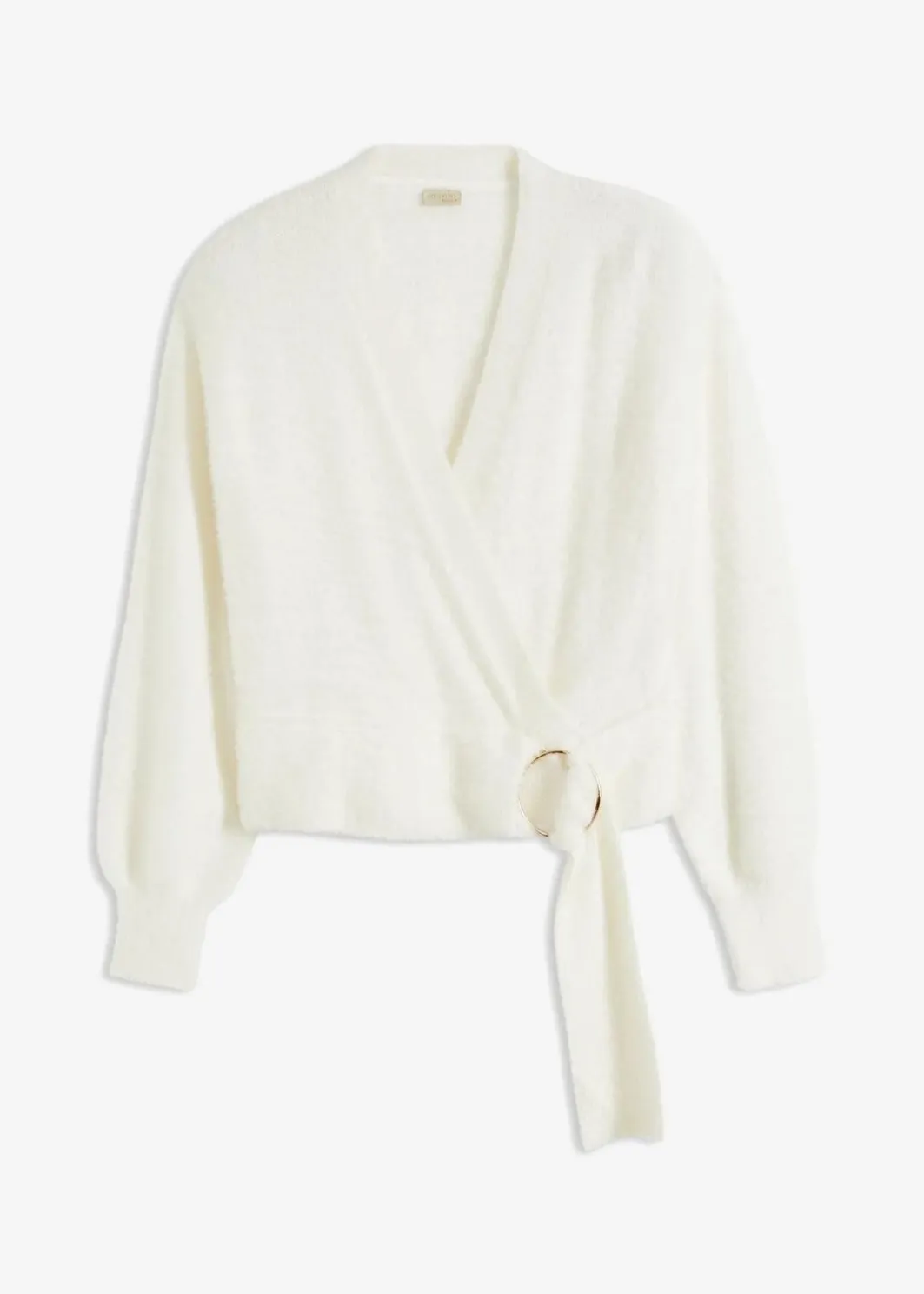 Wickelpullover mit Accessoire Damen Bekleidung·Umstandsmode|Strickmode