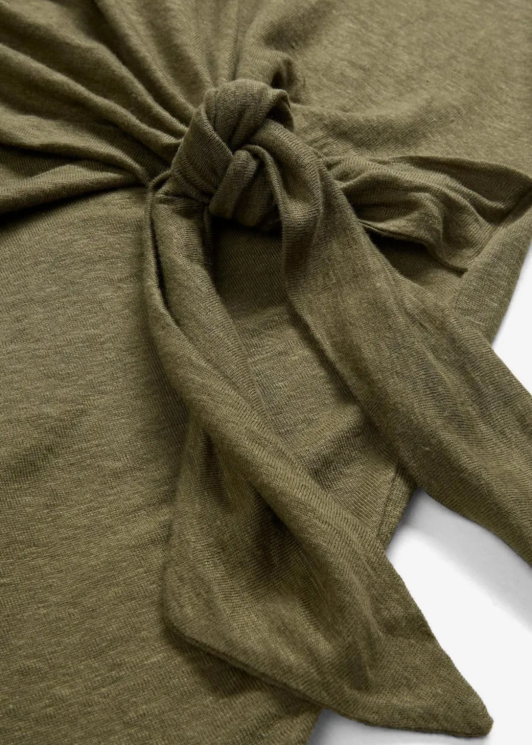 Wickelshirt aus reinem Leinen Damen Premium|Shirts & Tops