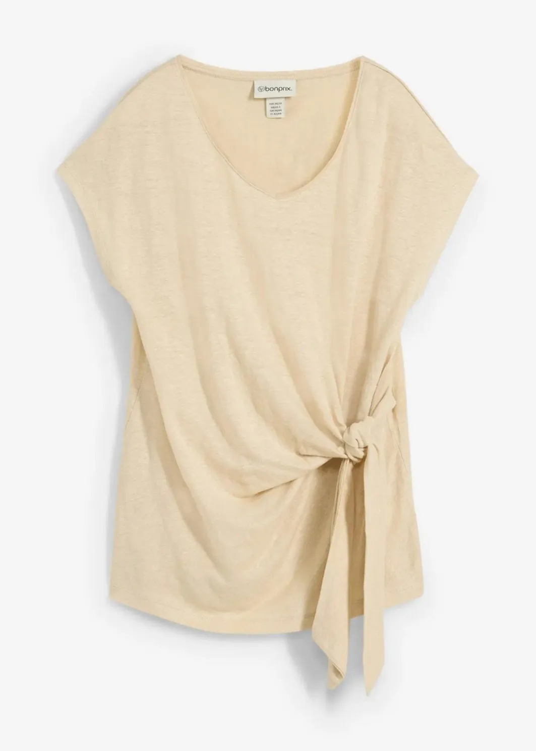 Damen bonprix Shirts & Tops|Premium|Wickelshirt aus reinem Leinen