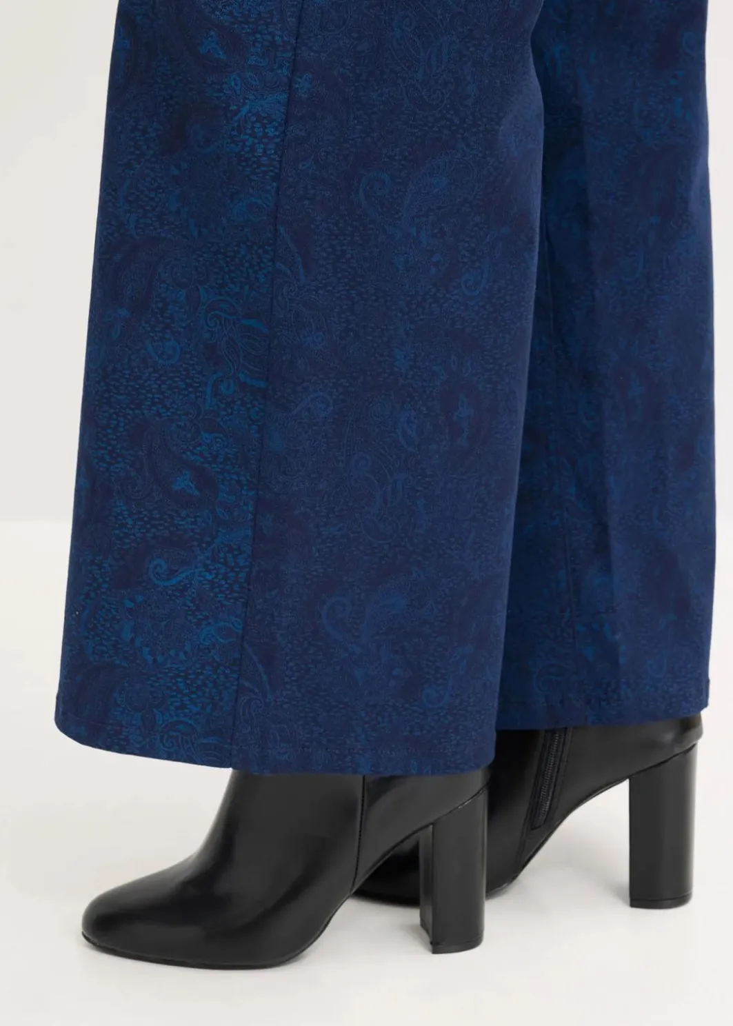 Outlet Wide Leg Hose aus Baumwollstretch Damen Hosen|Bekleidung·Kleider