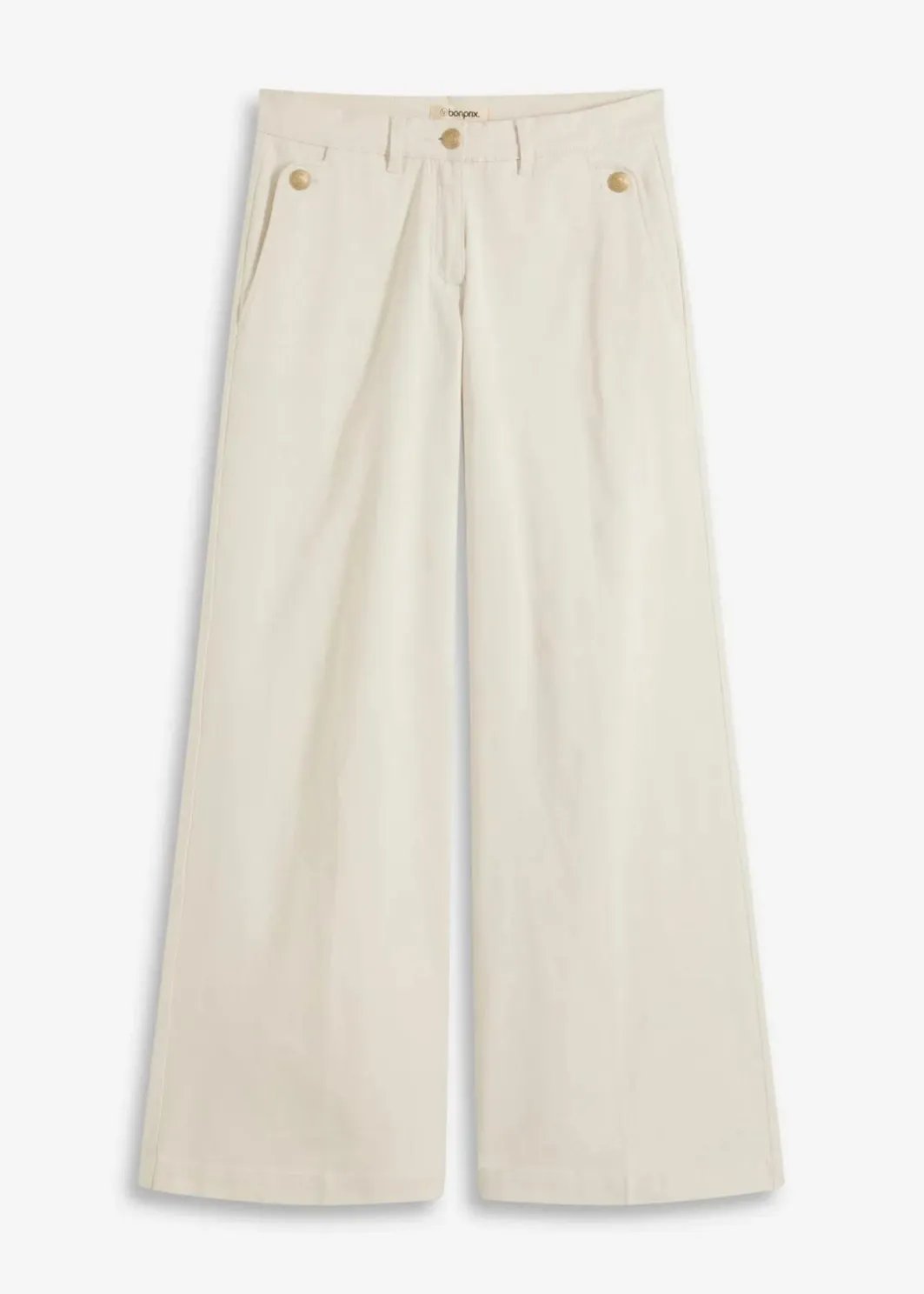 Sale Wide Leg Hose mit Stretch Damen Hosen