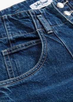 Damen bonprix Kurzgrößen|Bekleidung·Shirts & Tops|Wide Leg Jeans High Waist