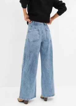 Online Wide Leg Jeans High Waist Damen Jeans|Kurzgrößen