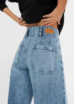 Online Wide Leg Jeans High Waist Damen Jeans|Kurzgrößen