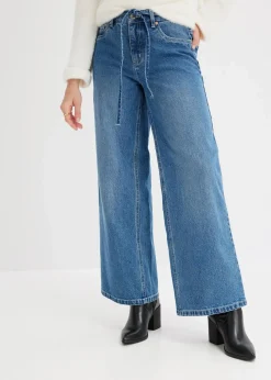 Online Wide Leg Jeans Mid Waist Damen Jeans|Bekleidung·Shirts & Tops