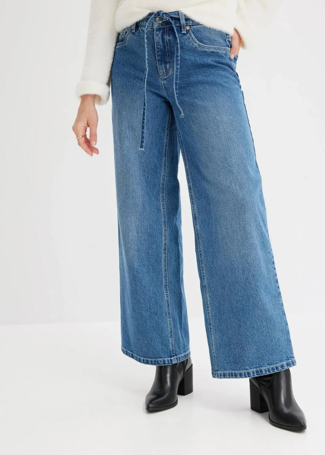 Online Wide Leg Jeans Mid Waist Damen Jeans|Bekleidung·Shirts & Tops