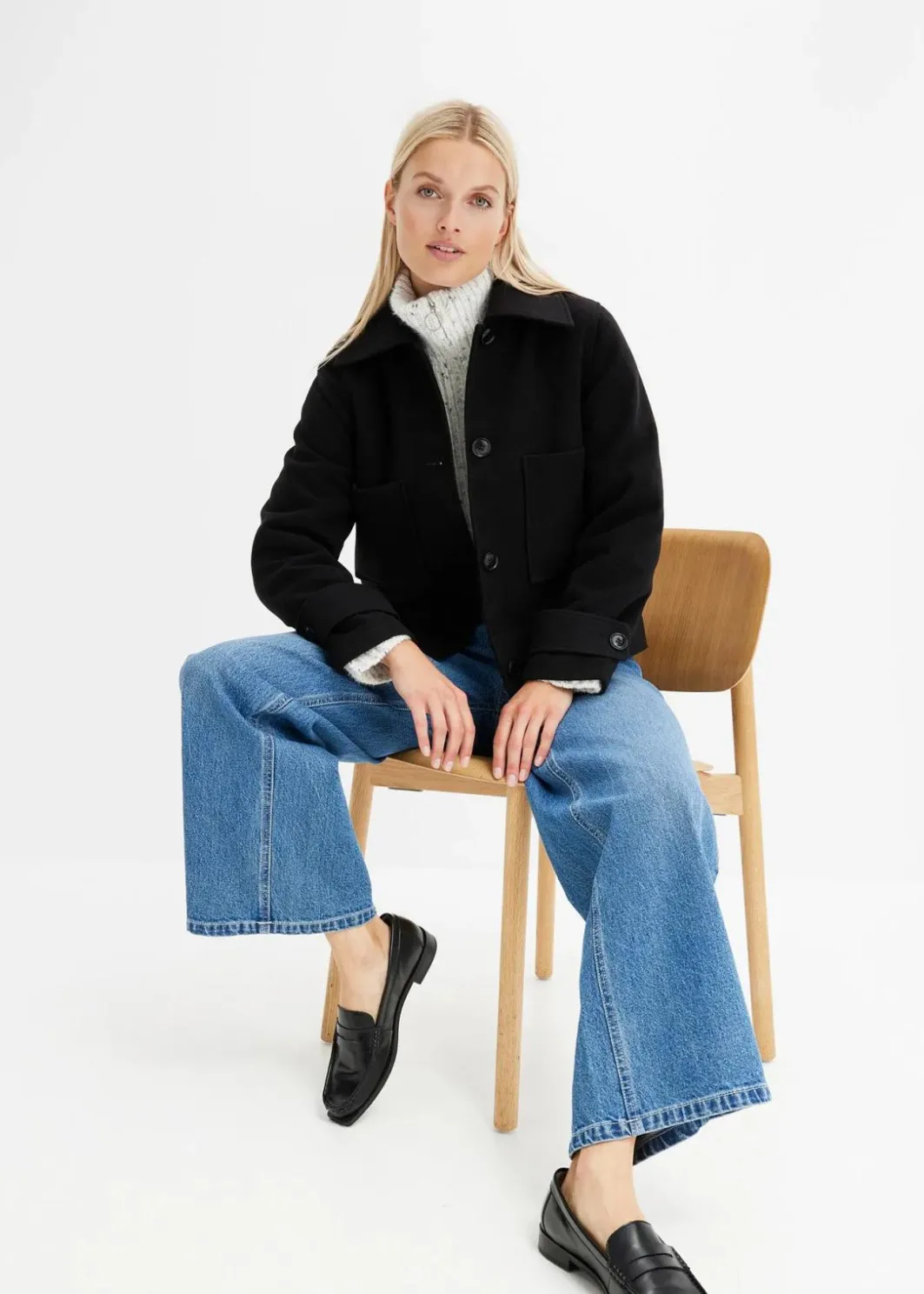 Online Wide Leg Jeans Mid Waist Damen Jeans|Bekleidung·Shirts & Tops