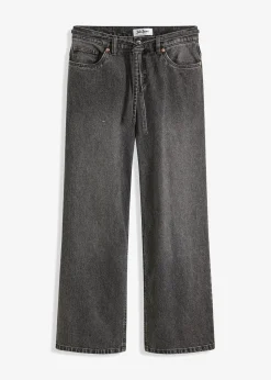 Hot Wide Leg Jeans Mid Waist Damen Jeans|Bekleidung·Shirts & Tops
