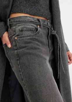 Hot Wide Leg Jeans Mid Waist Damen Jeans|Bekleidung·Shirts & Tops