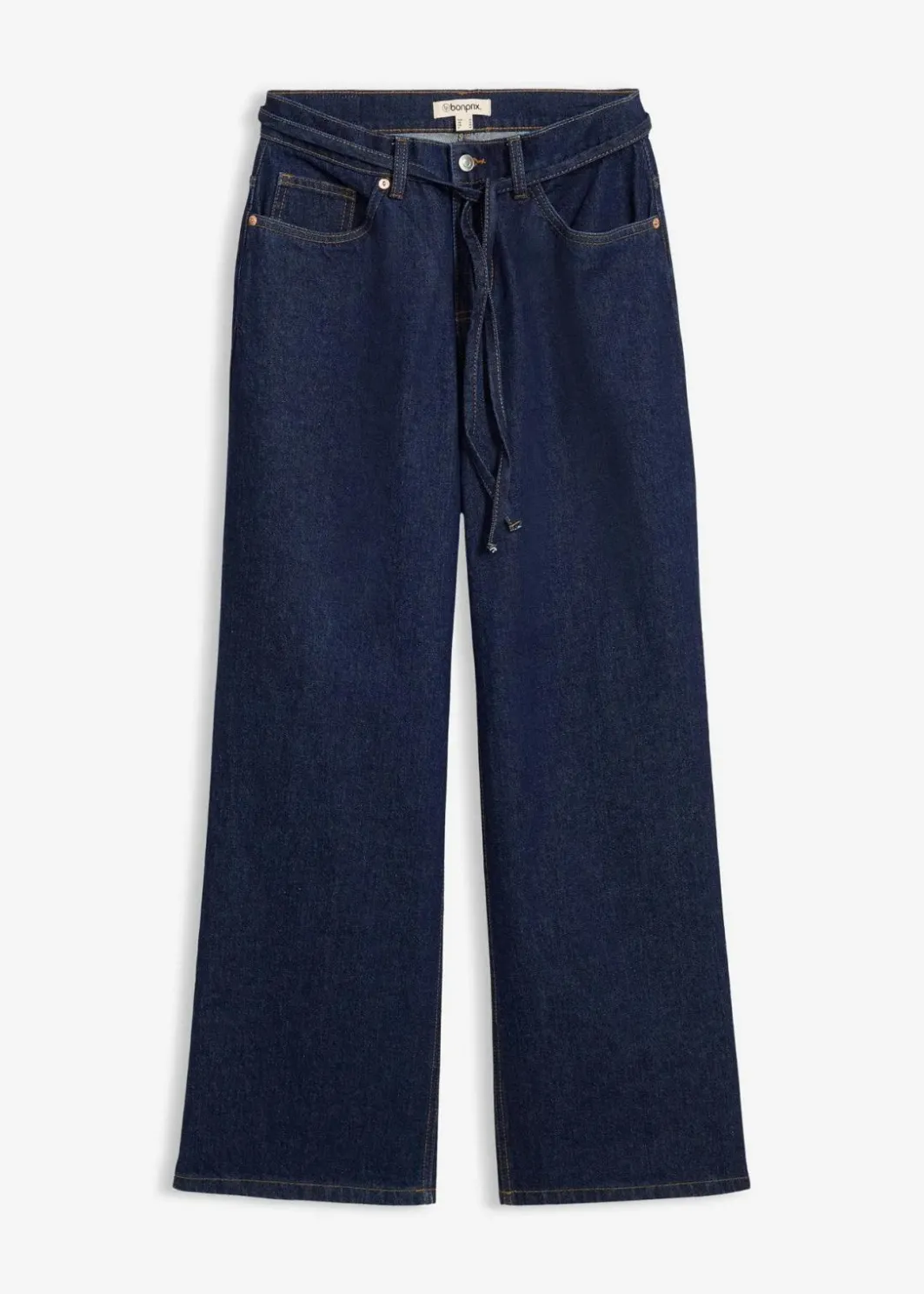 Damen bonprix Bekleidung·Shirts & Tops|Jeans|Wide Leg Jeans Mid Waist