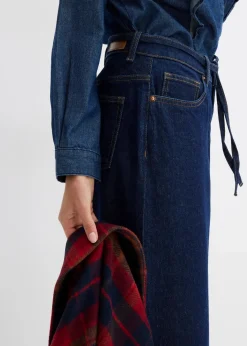 Damen bonprix Bekleidung·Shirts & Tops|Jeans|Wide Leg Jeans Mid Waist