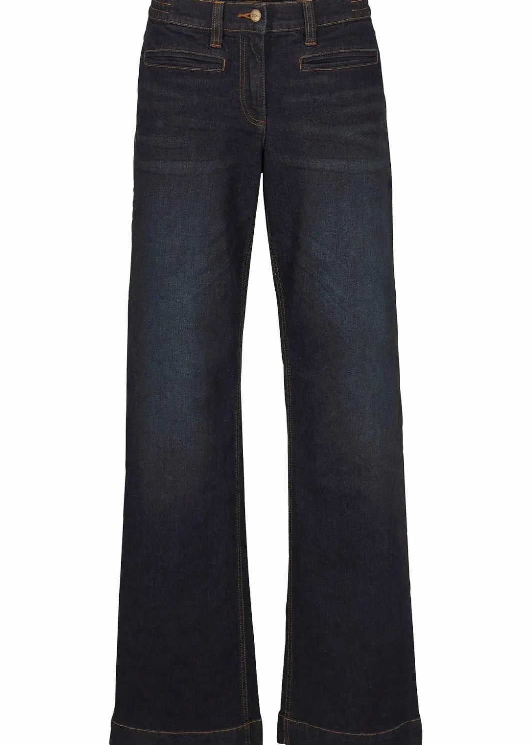Damen bonprix Bekleidung·Shirts & Tops|Jeans|Wide Leg Jeans Mid Waist, Bequembund