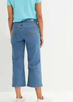 New Wide Leg Jeans Mid Waist, cropped Damen Bekleidung·Shirts & Tops|Jeans