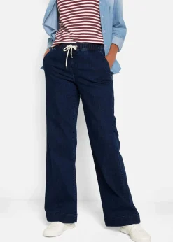 Discount Wide Leg Jeans Mid Waist, Stretch Damen Kurzgrößen|Bekleidung·Shirts & Tops