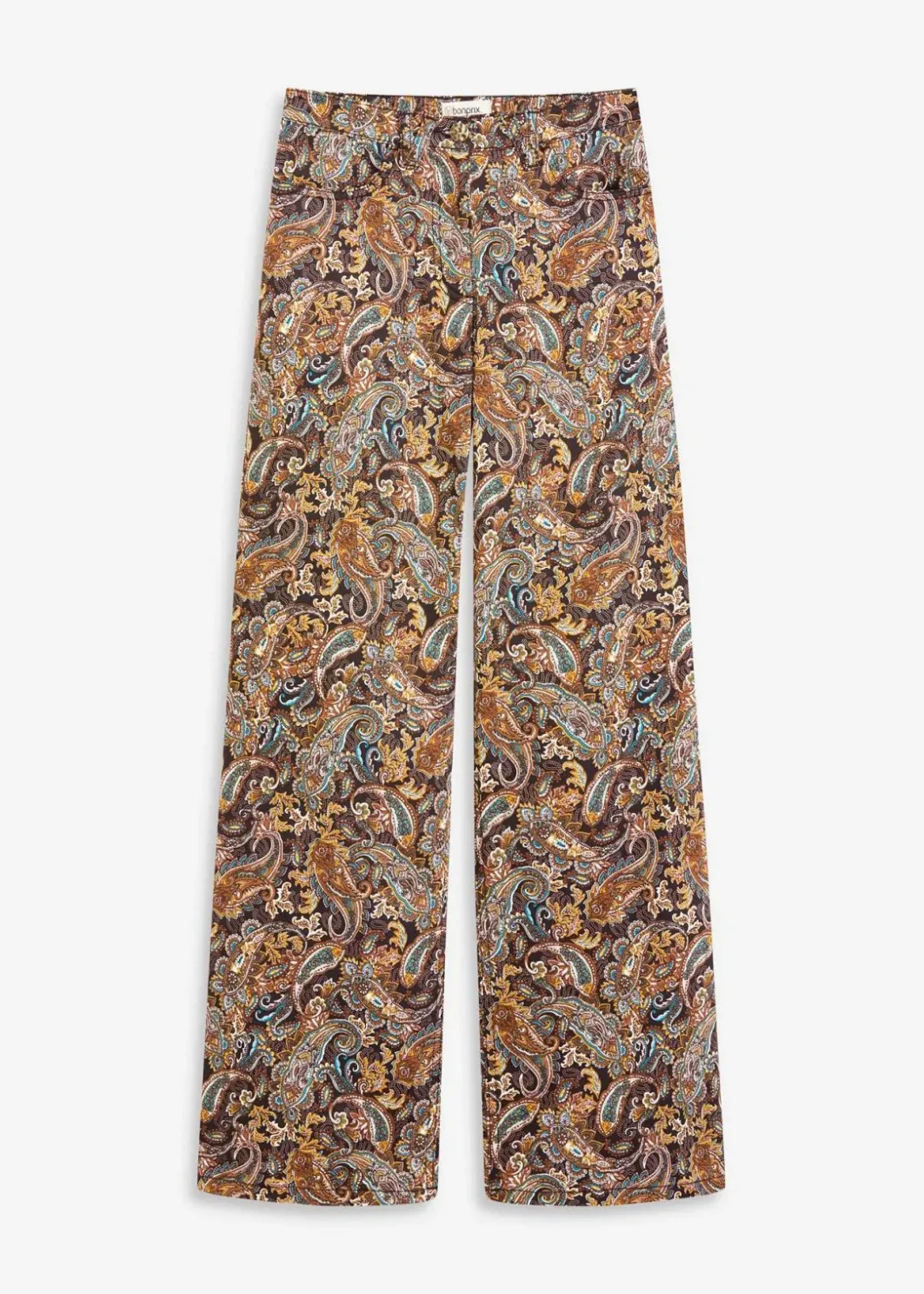 Wide Leg Stretchhose mit Baumwolle Damen Bekleidung·Kleider|Hosen