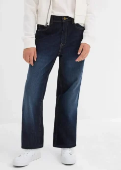 Discount Wide-Leg Thermojeans mit Jerseyfutter Mid Waist Kinder Mädchen 9-16 Jahre·Jeans