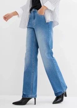 Damen bonprix Jeans|Bekleidung·Shirts & Tops|Wide-Leg-Jeans High Waist